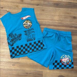 Hot Wheels Kids Blue Matching Set